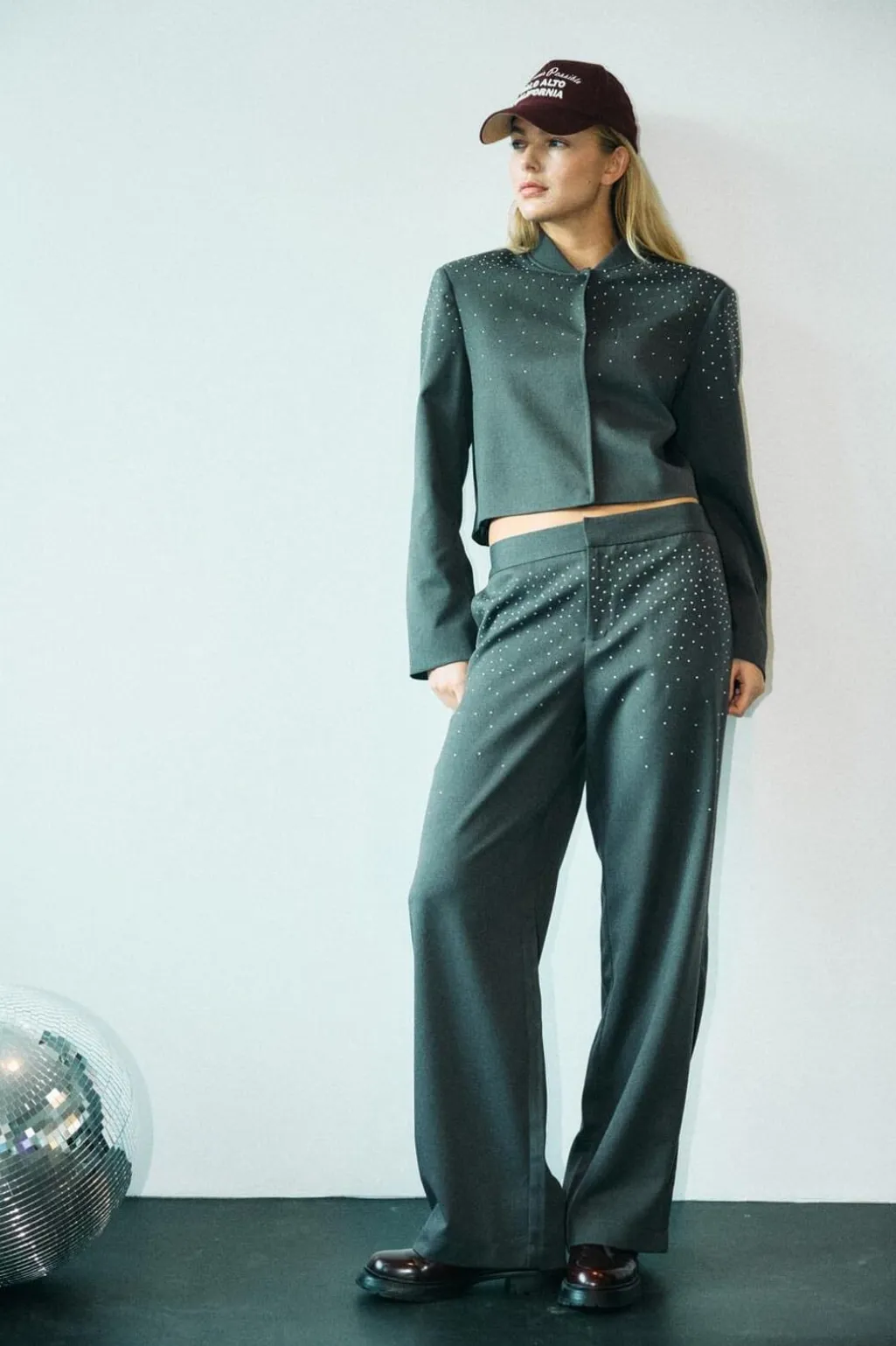 Nmellie Rhinestone Pants Fwd