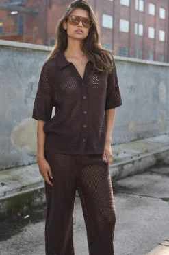 Nmflorine S/S Oversized Knit Shirt