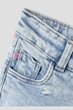 Nmfrose Wide Emb Jeans 2633-Fr