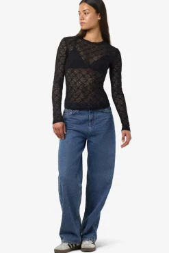 Nmjudith L/S Lace Top