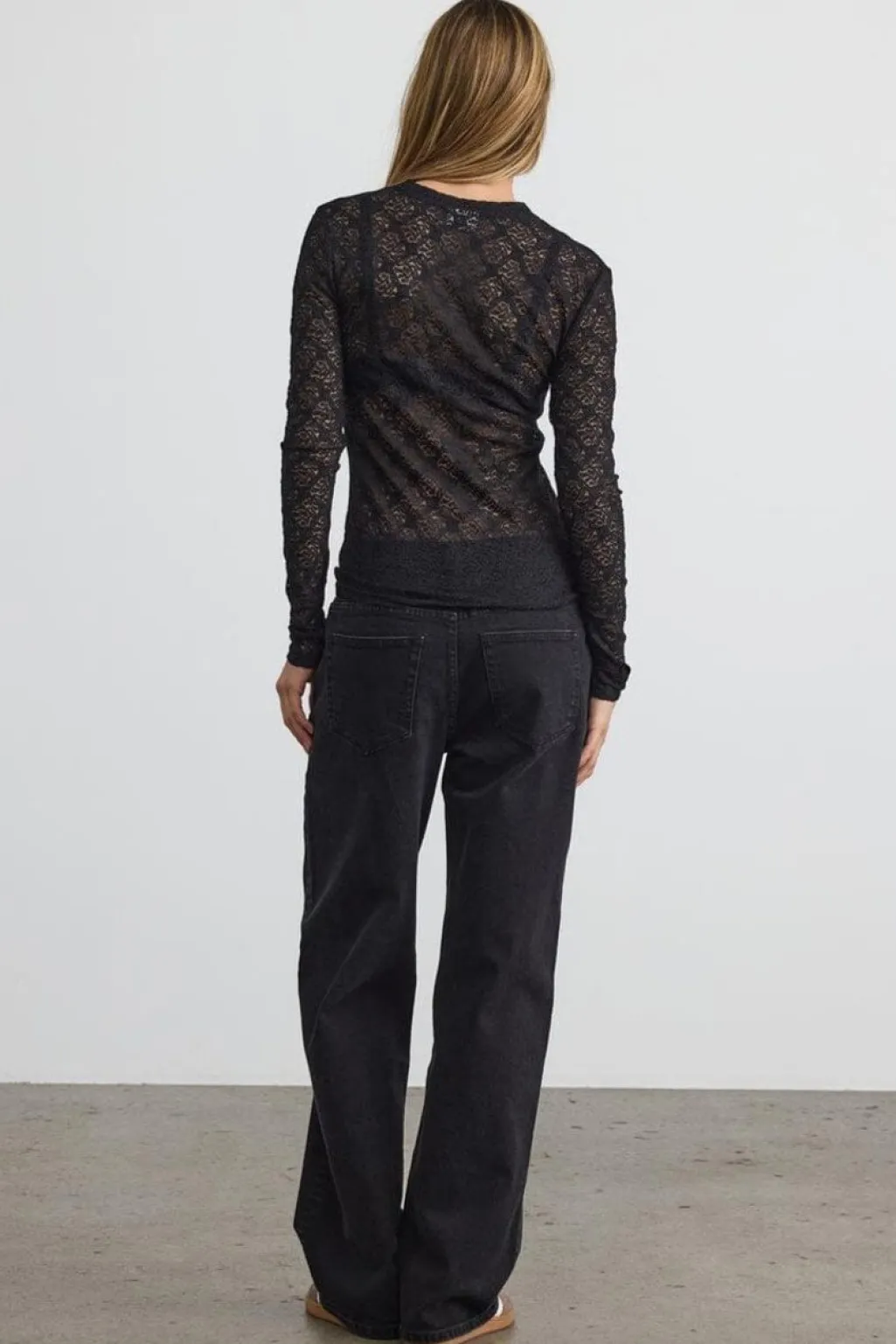 Nmjudith L/S Lace Top