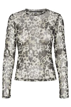 Nmjudith L/S Mesh Top Bg Fwd