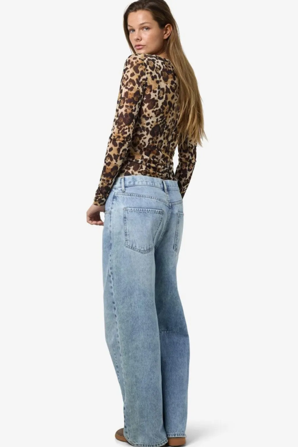 Nmjudith L/S Mesh Top Bg Fwd