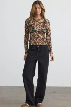 Nmjudith L/S Mesh Top Bg Fwd