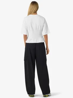 Nmkieran 2/4 Fitted Logo T-Shirt Fwd