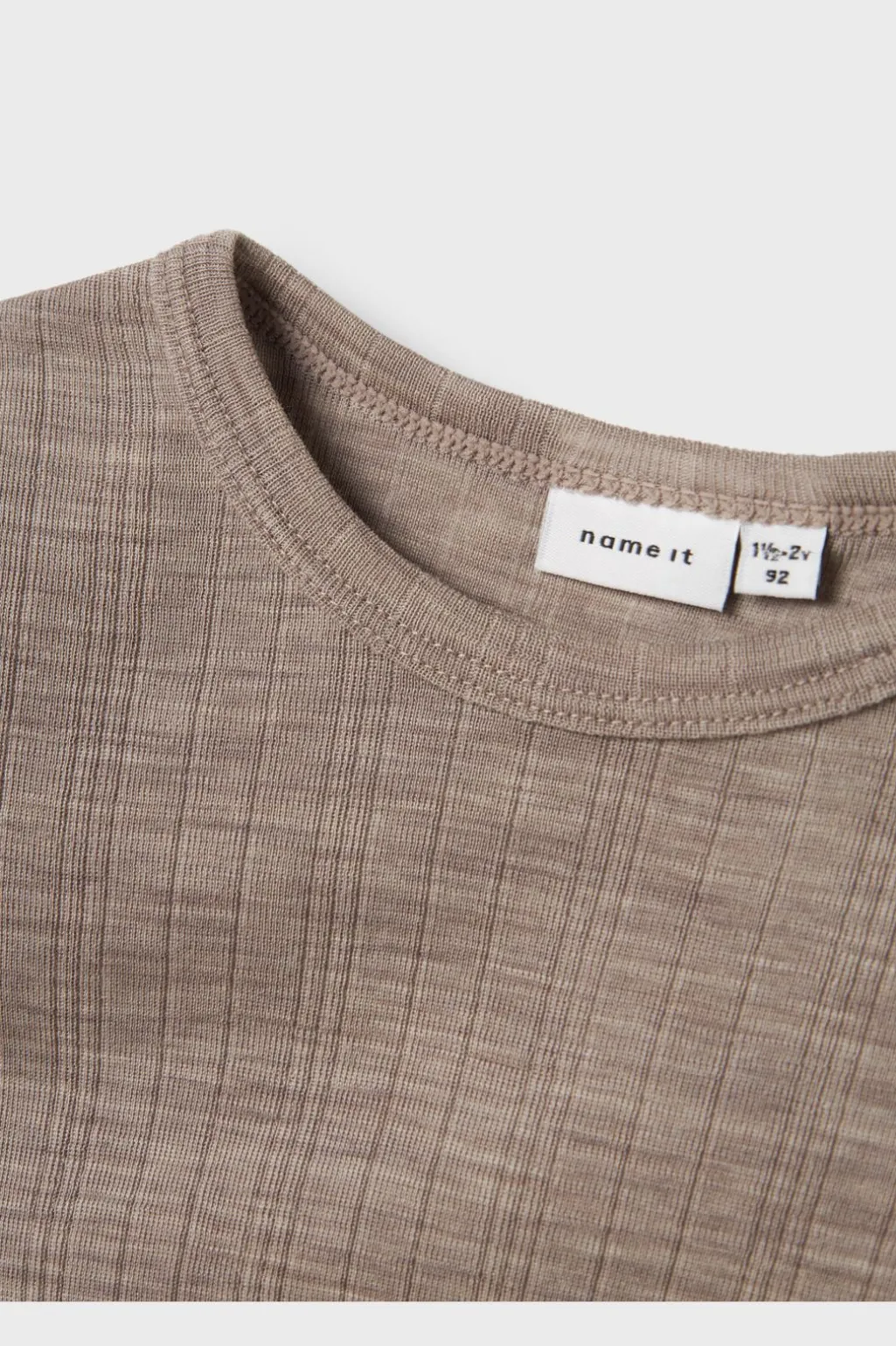 Nmmwang Wool Needle Ls Top Solid