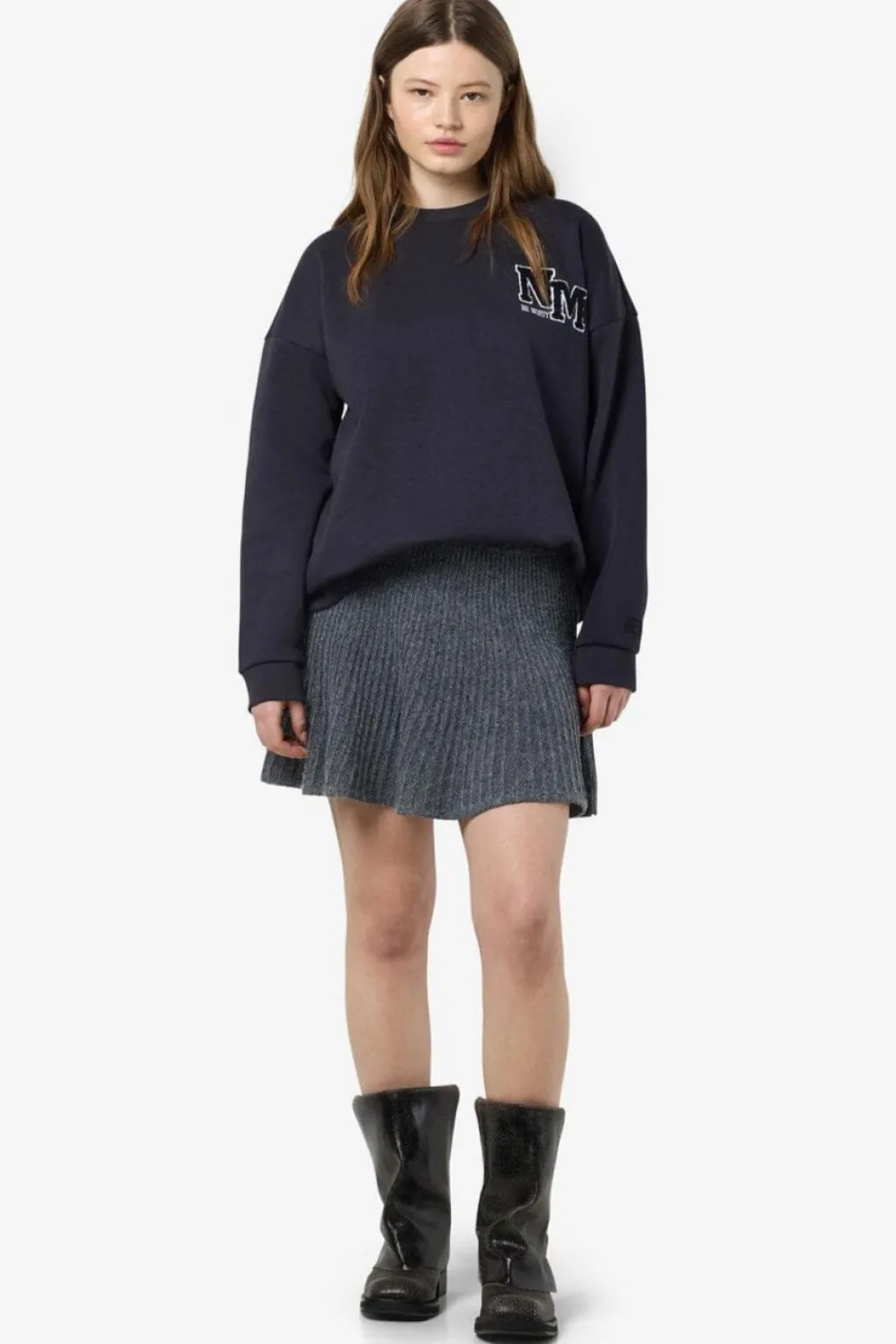 Nmnola Nw Pleated Knit Skirt Fwd