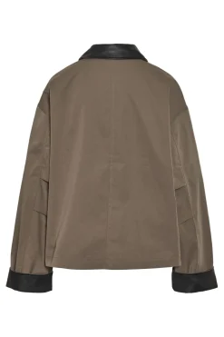 Nmnora Pu Collar Jacket Dd