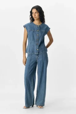 Objdivona Denim S/L Waistcoat 140