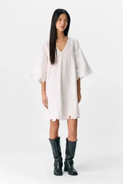 Objkamma 3/4 Lo Short Dress Ss Fair 25