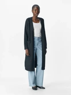 Objmilu Ls Lo Long Knit Cardigan