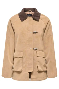 Onlaggie Faux Suede Contrast Jacket