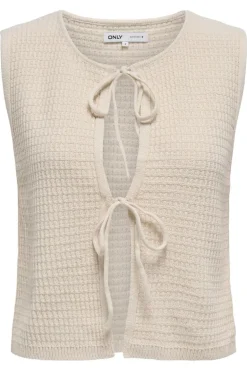 Onlbirtie Sl Tie V-Neck Vest Cc Knt