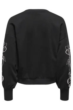 Onlbrooke L/S O-Neck Flower Swt