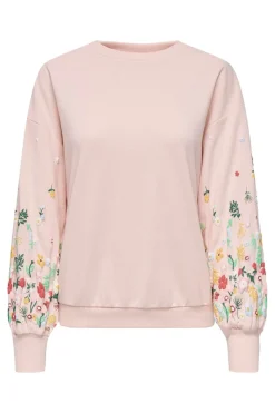 Onlbrooke L/S O-Neck Flower Swt
