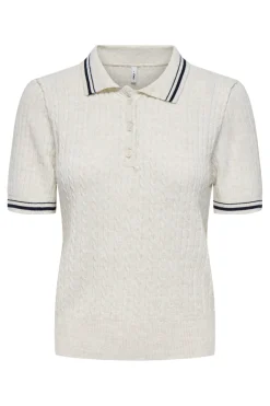 Onlcanton Ss Polo Pull Knt