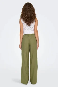 Onlcaro Linen Bl Pull-Up Pant Cc