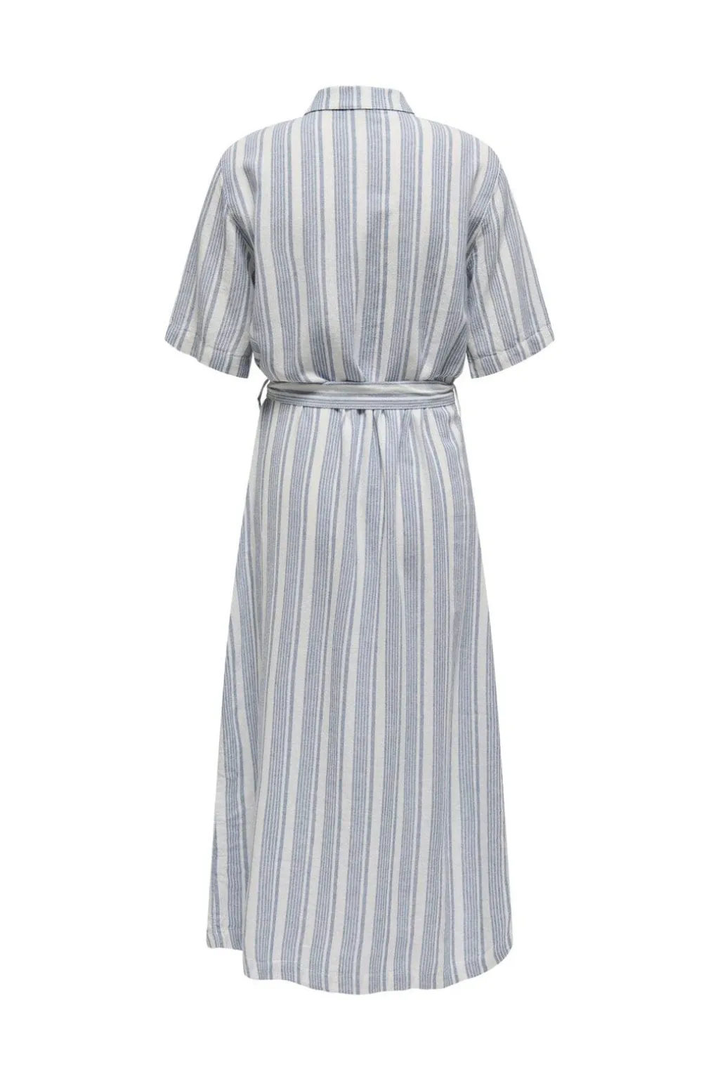 Onlcaro S/S Linen Bl Belt Dress Cc