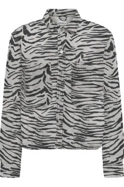 Onlcassie Ls Zebra Shirt Sik