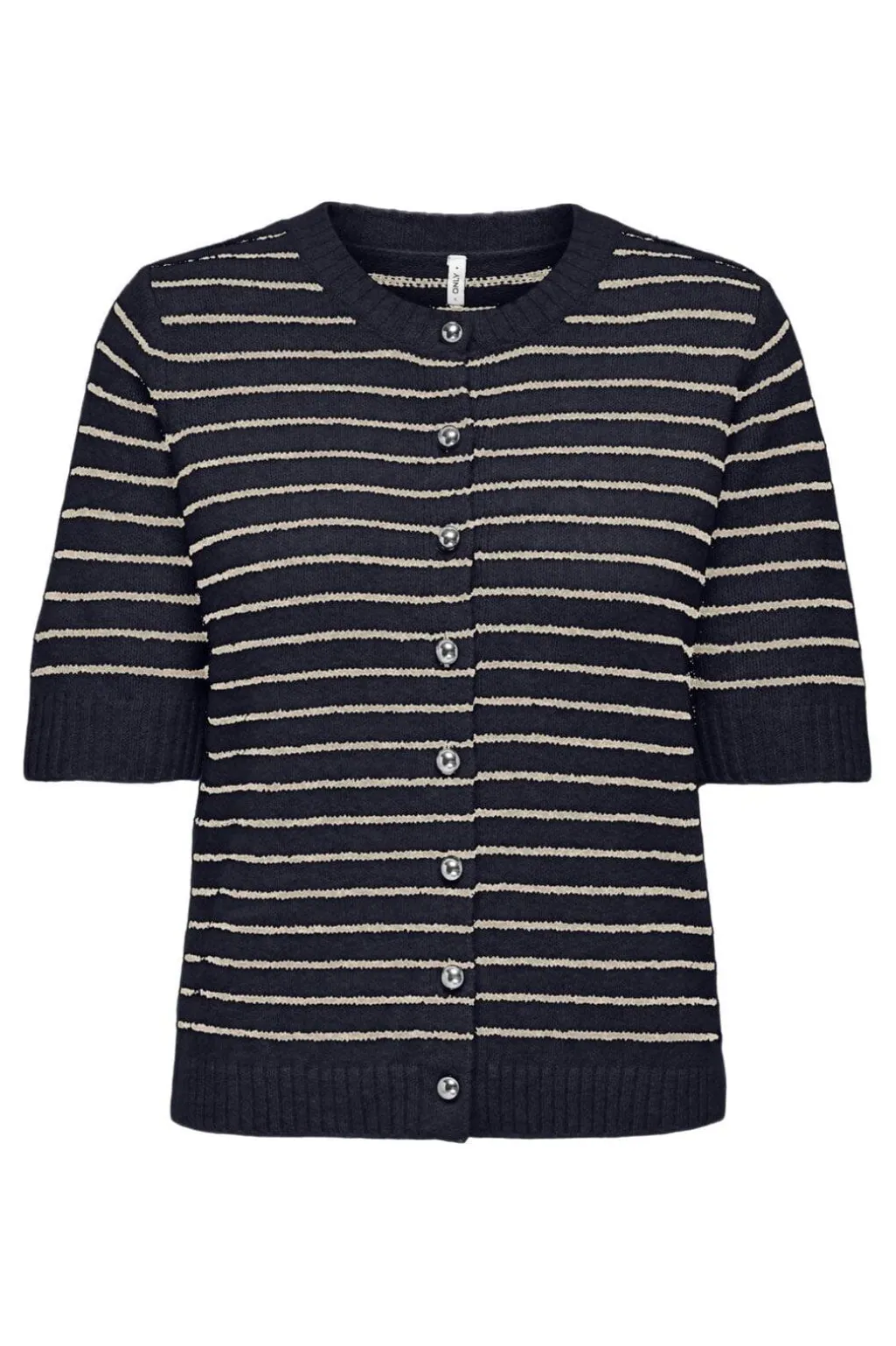 Onlchester Life Ss Stripe Cardi Cc Knt