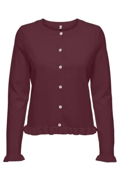 Onlcinderel Ls Frill Cardigan Knt