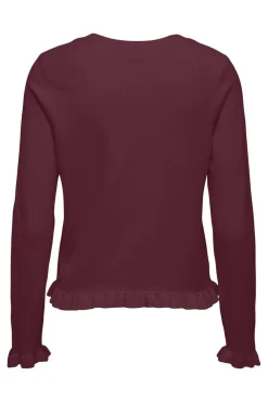 Onlcinderel Ls Frill Cardigan Knt