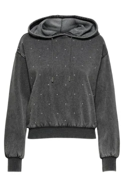 Onlcoen L/S Rhinestone Hood Swt