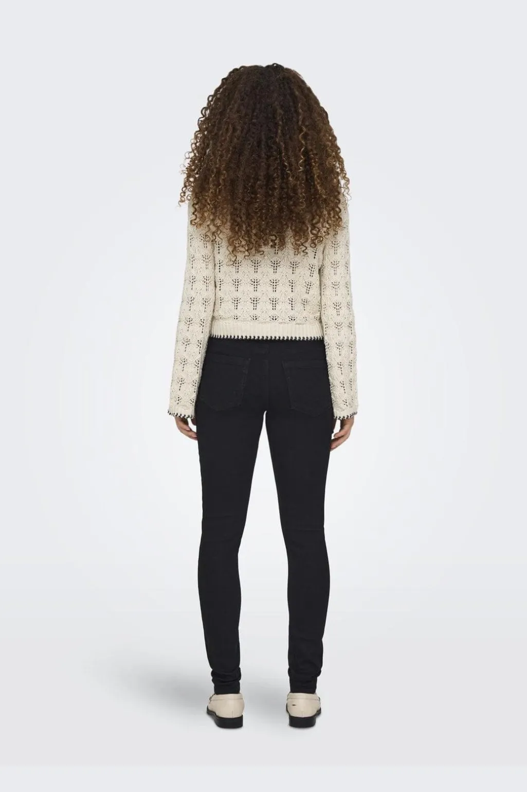 Onlcrystal Life Ls Detail O-Neck Knt