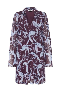 Onlcyril Mesh L/S V-Neck Short Dress