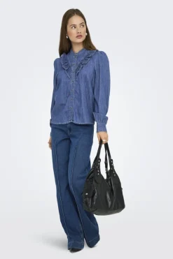 Onldasha-Sevigny L/S Frill Shirt Akm