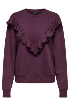 Onlely L/S O-Neck Fringe Swt