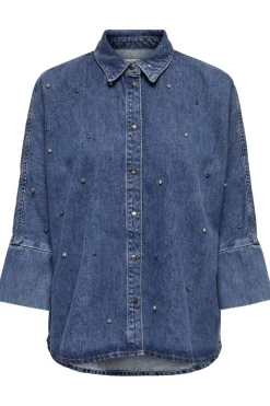 Onlgrace Ls Rhinestone Shirt Cro