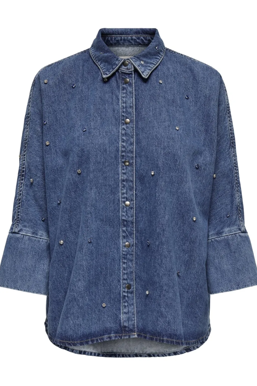 Onlgrace Ls Rhinestone Shirt Cro