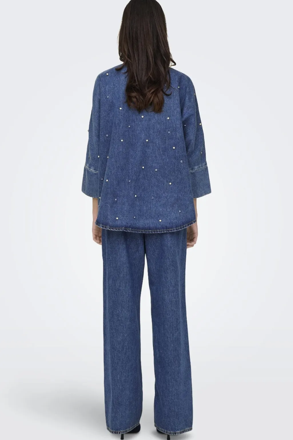 Onlgrace Ls Rhinestone Shirt Cro