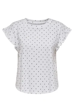 Onlgrape S/S Frill O-Neck Top