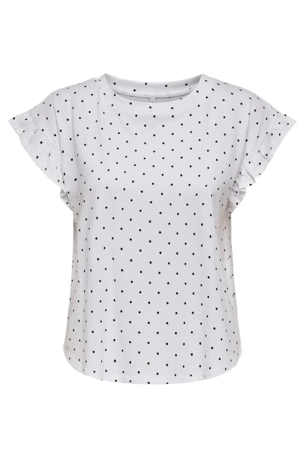 Onlgrape S/S Frill O-Neck Top