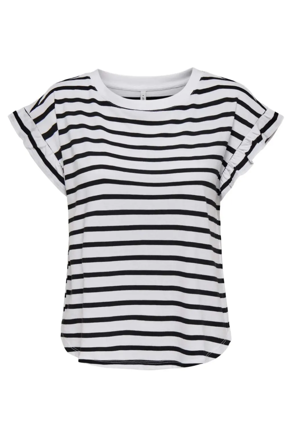 Onlgrape S/S Frill O-Neck Top