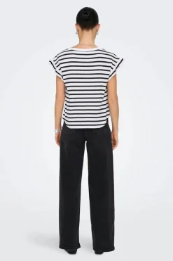 Onlgrape S/S Frill O-Neck Top