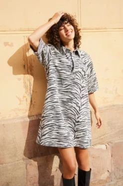 Onlgry Ss Zebra Dress Sik