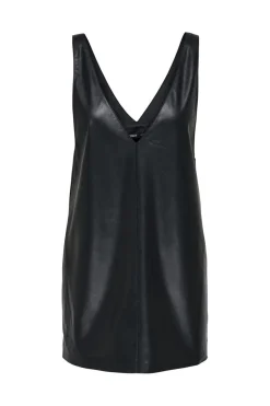 Onlheidi Faux Leather Spencer Dress