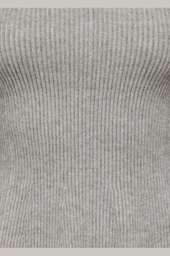 Onlibi Ls V-Neck Rib Peplum Cc Knt