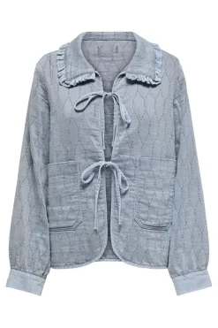 Onlida Frill Collar Tie Shirt