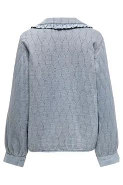 Onlida Frill Collar Tie Shirt