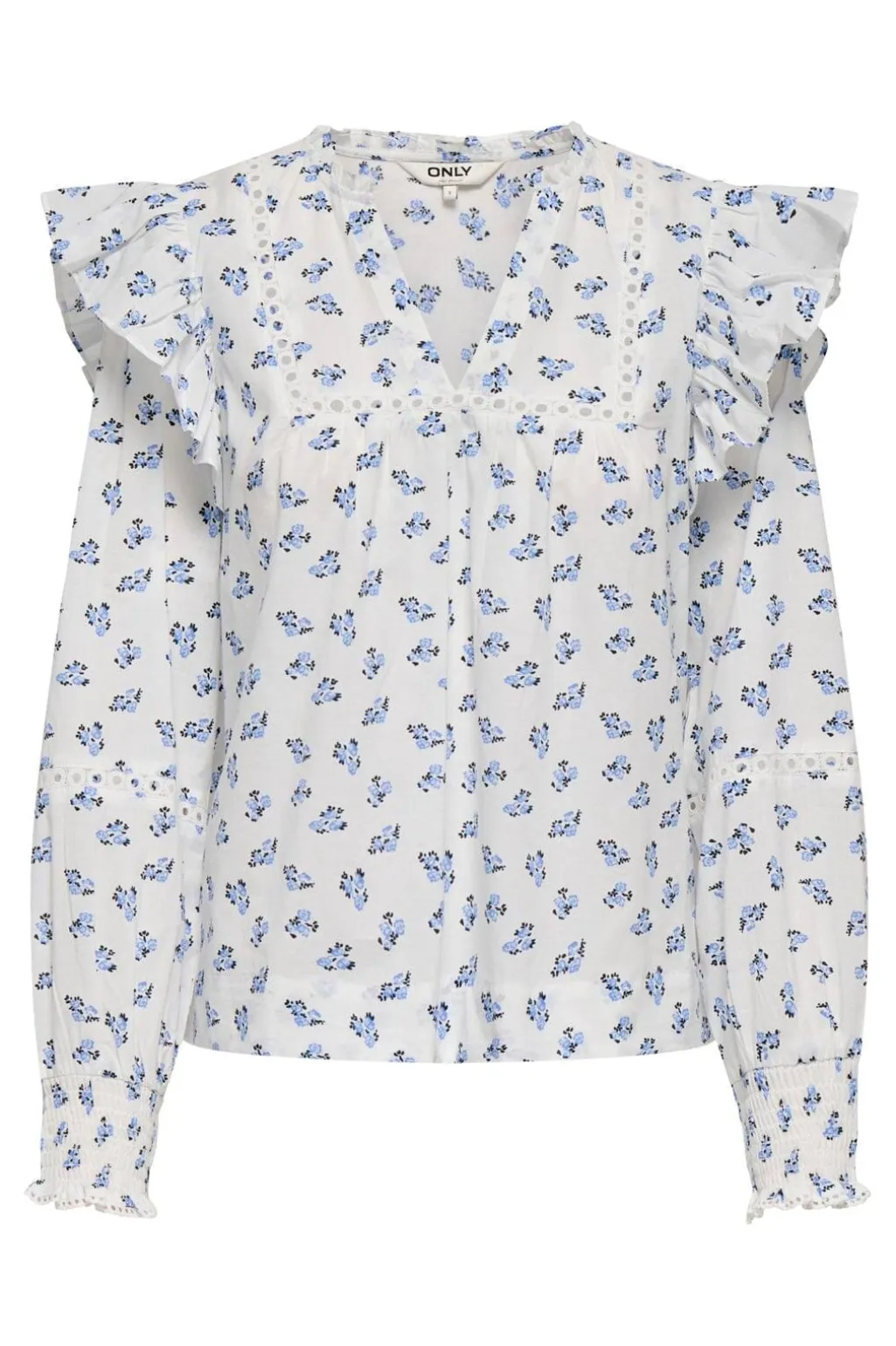 Onlidris Ls Frill Tape Top