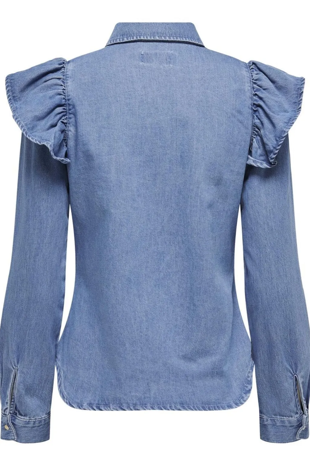 Onlindigo Ls Frill Shirt Qyt