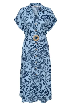 Onljakiri Linen Ss Midi Shirt Dress