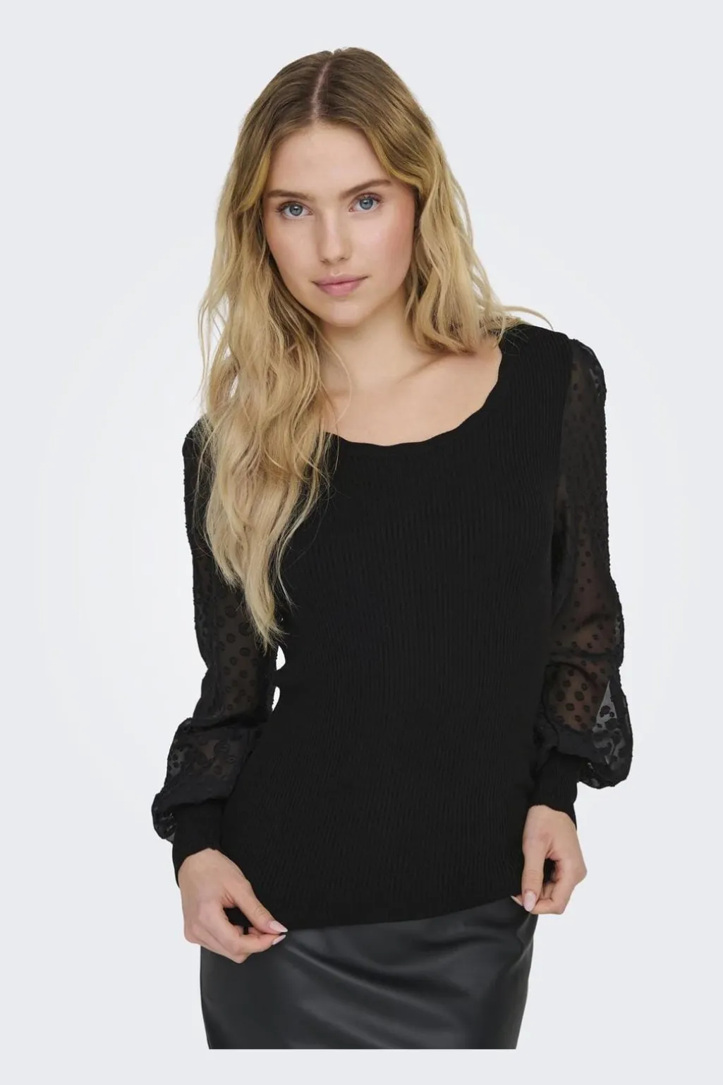 Onljulie Life Ls Mix O-Neck Cc Knt