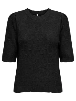 Onlkatia Ss Structure O-Neck Cc Knt