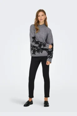 Onllisa Ls Highneck Detail Knt