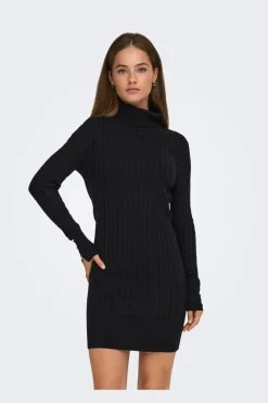 Onllouis Ls Rollneck Cable Dress At Knt